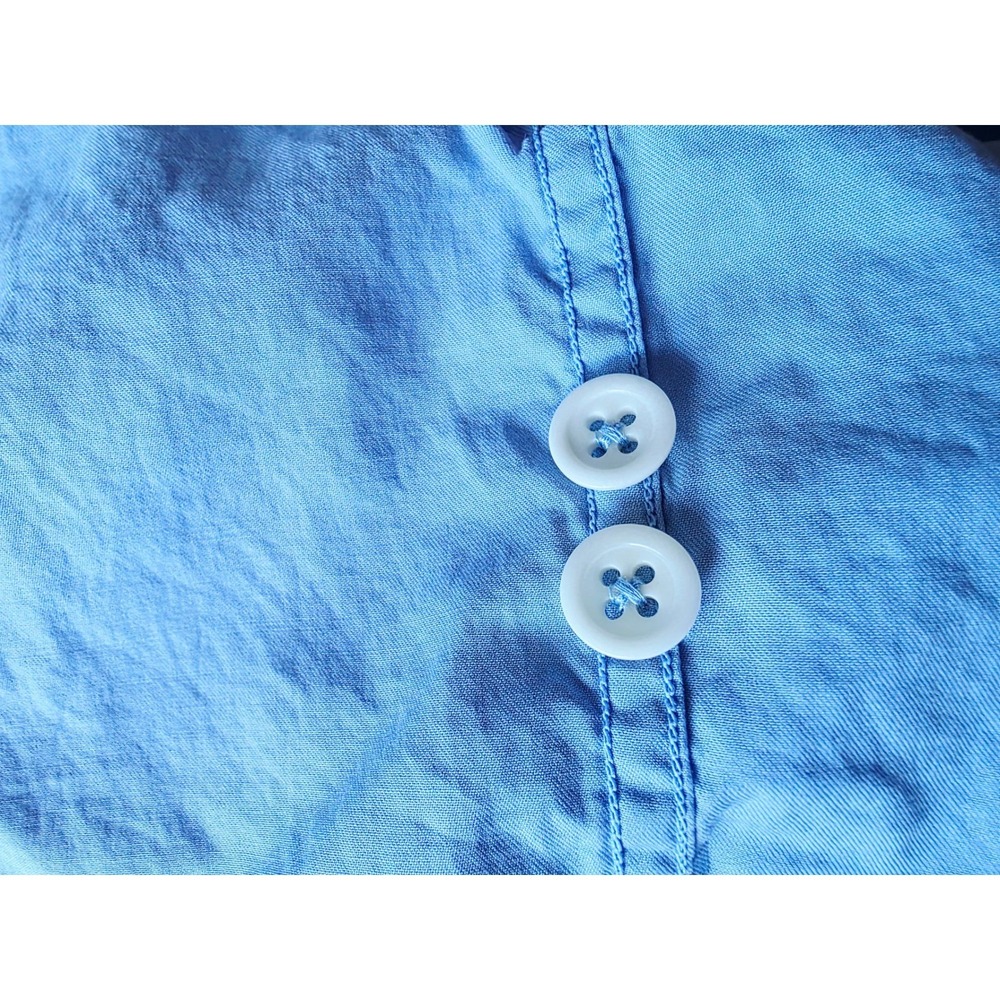 Polo Ralph Lauren L Mens Blue Beach Twill Button Down Shirt Prifessional - Picture 13 of 13